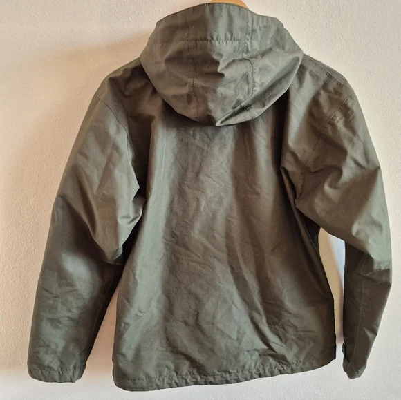 Helly Hansen Womens Medium Rain Coat Dark Green And Coral - Picture 2 of 5